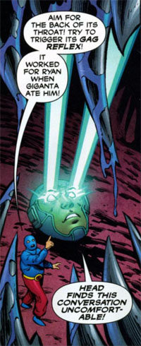 When a disembodied head gets disturbed, you know it's gotta be pretty bad.